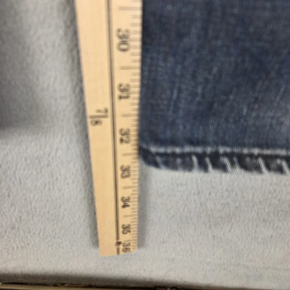 Vintage Levis 504 Jeans Mens 33x34 Blue Straight Engineered Zip Fly Medium Wash